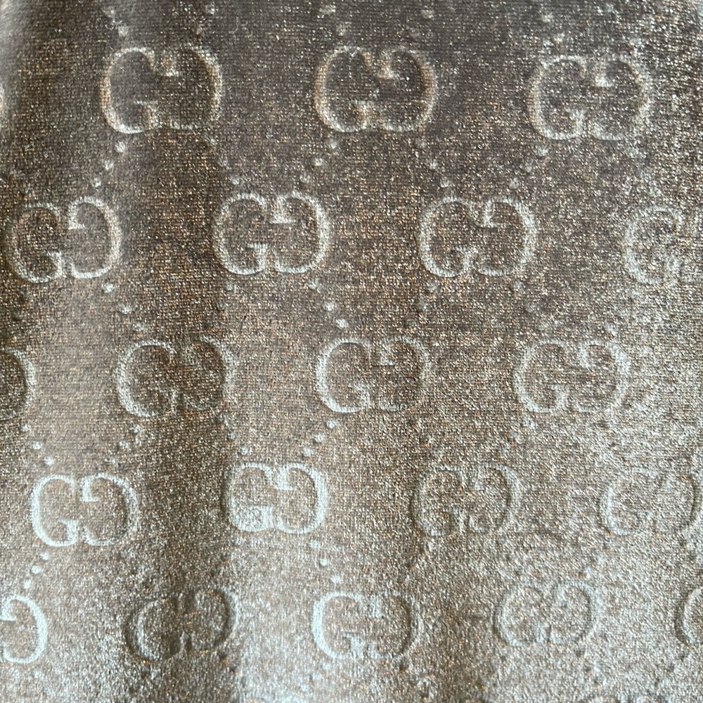 Gucci Monogram Metallic Fabric Zip Up XL - VERY OVERSIZED